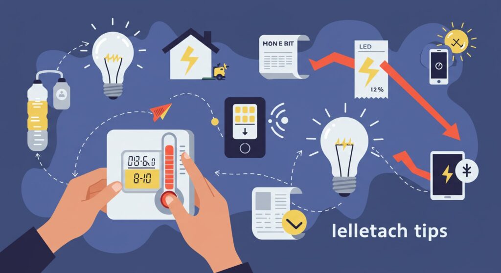 電気代を節約するテクニックのイラスト